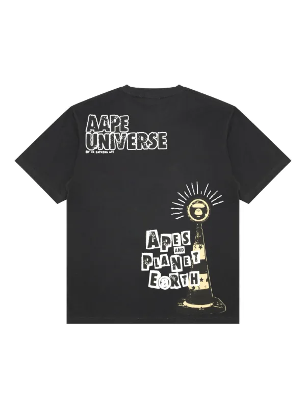 AAPE BY *A BATHING APE® Graphic t-shirt | Black | FARFETCH AAPE BY *A BATHING APE® Graphic t-shirt | Black | FARFETCH