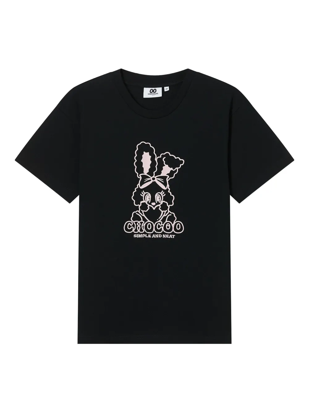 Chocoolate Cotton T-shirt In Black