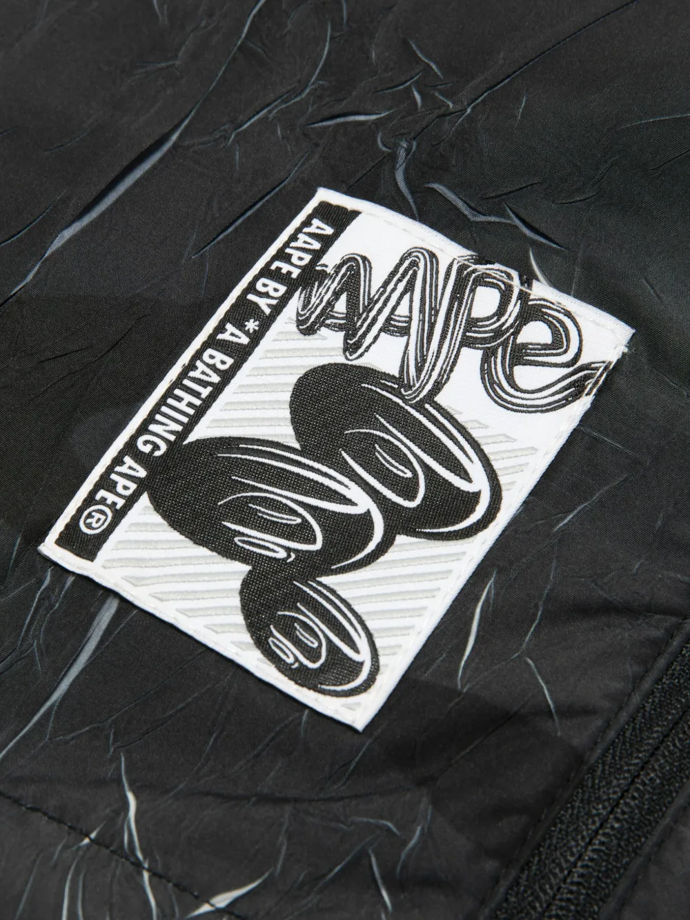 AAPE BY *A BATHING APE Jack met camouflageprint Zwart