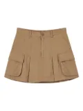 CHOCOOLATE pleated pocket skirt - Neutrals