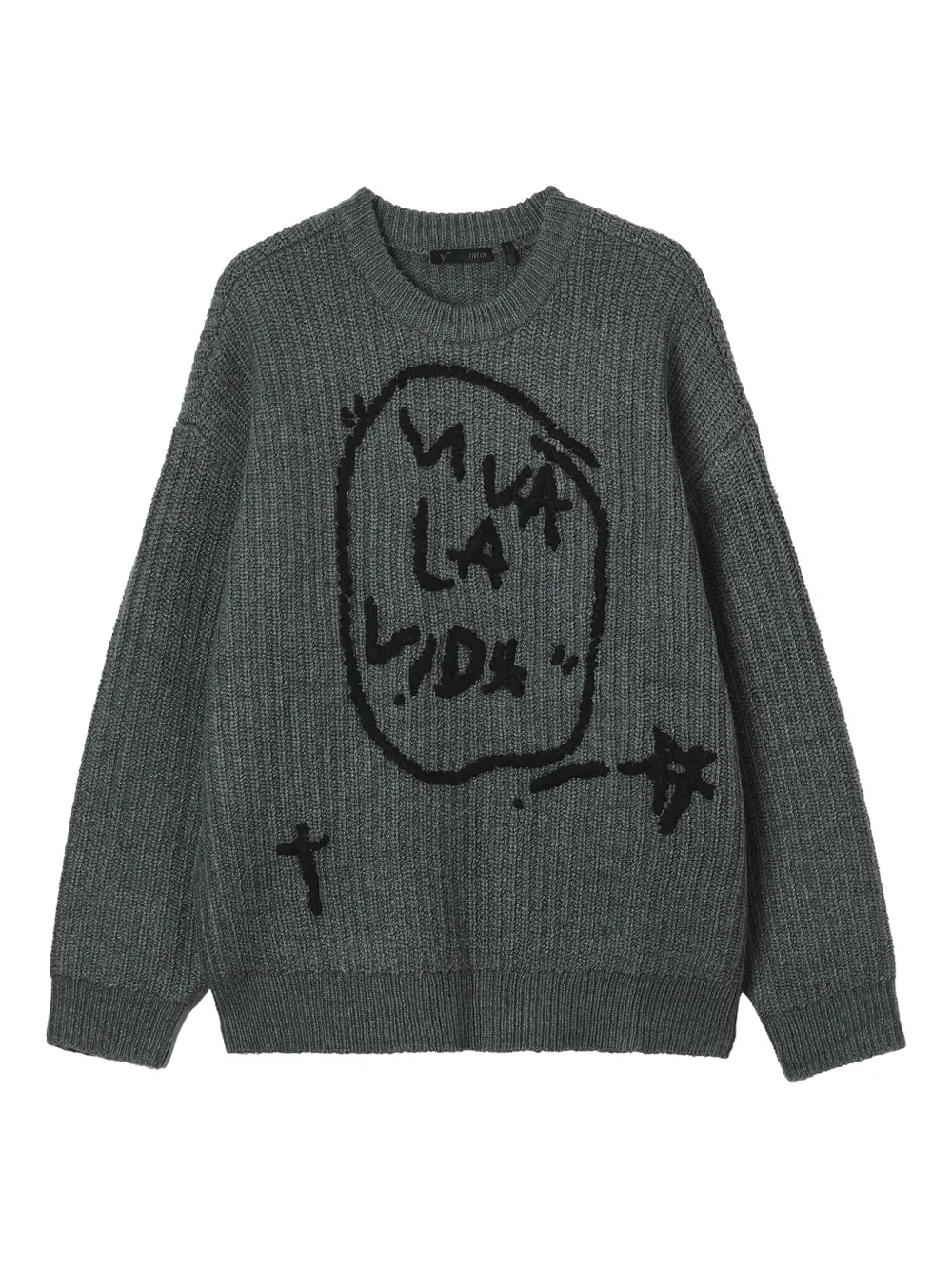 FIVE CM  ribbed-knit crew-neck sweater | Grey | Image 1