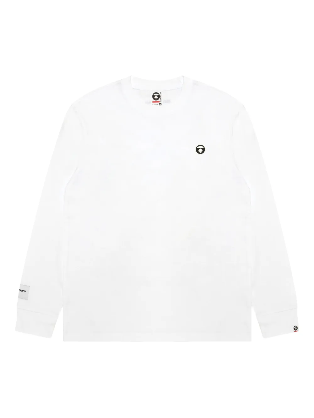 AAPE BY *A BATHING APE logo long-sleeve T-shirt Wit