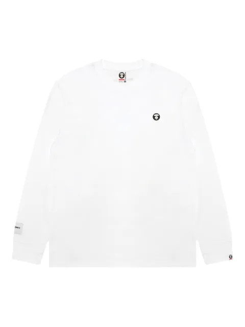 AAPE BY *A BATHING APE® playera manga larga con logo