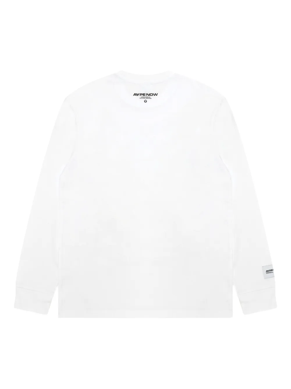 AAPE BY *A BATHING APE logo long-sleeve T-shirt Wit