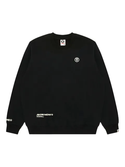 AAPE BY *A BATHING APE® Ape Head patch crew-neck sweatshirt