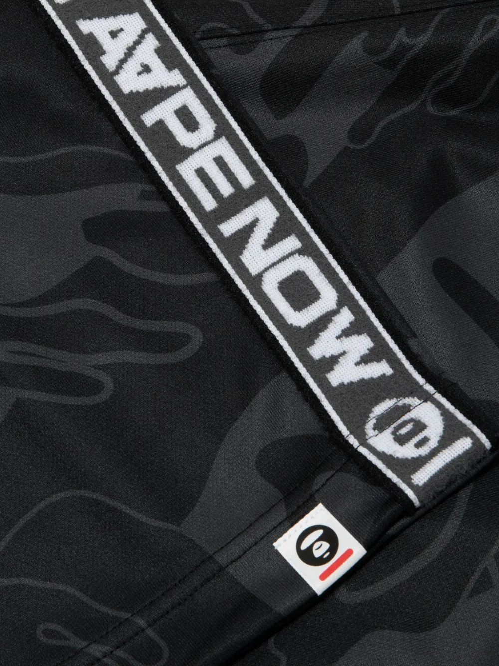 AAPE BY *A BATHING APE Head camouflage track pants Zwart