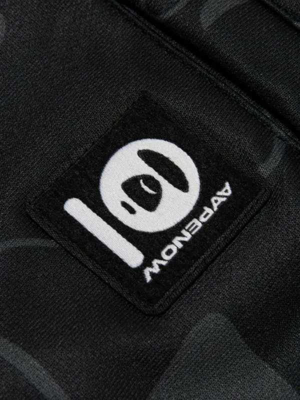 AAPE BY *A BATHING APE® カモフラージュ トラックパンツ | ブラック