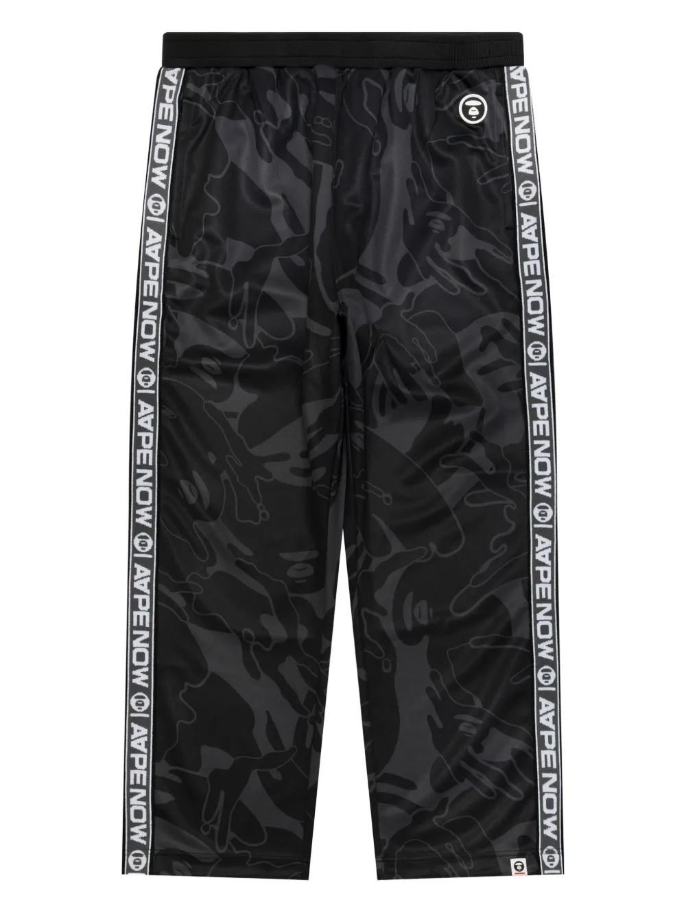 AAPE BY *A BATHING APE Head camouflage track pants Zwart