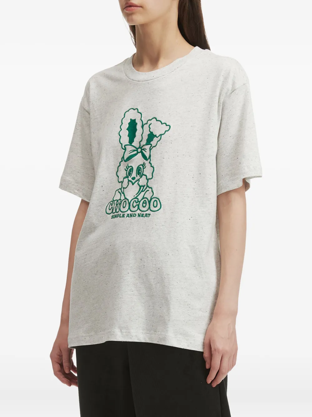 CHOCOOLATE Katoenen T-shirt Grijs