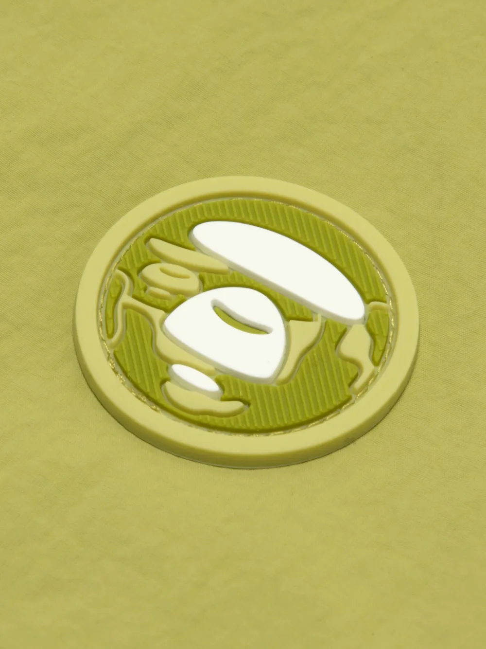 AAPE BY *A BATHING APE Jack met geborduurd logo Geel