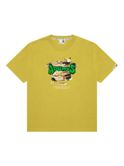 AAPE BY *A BATHING APE® Aape Head camo-print T-shirt