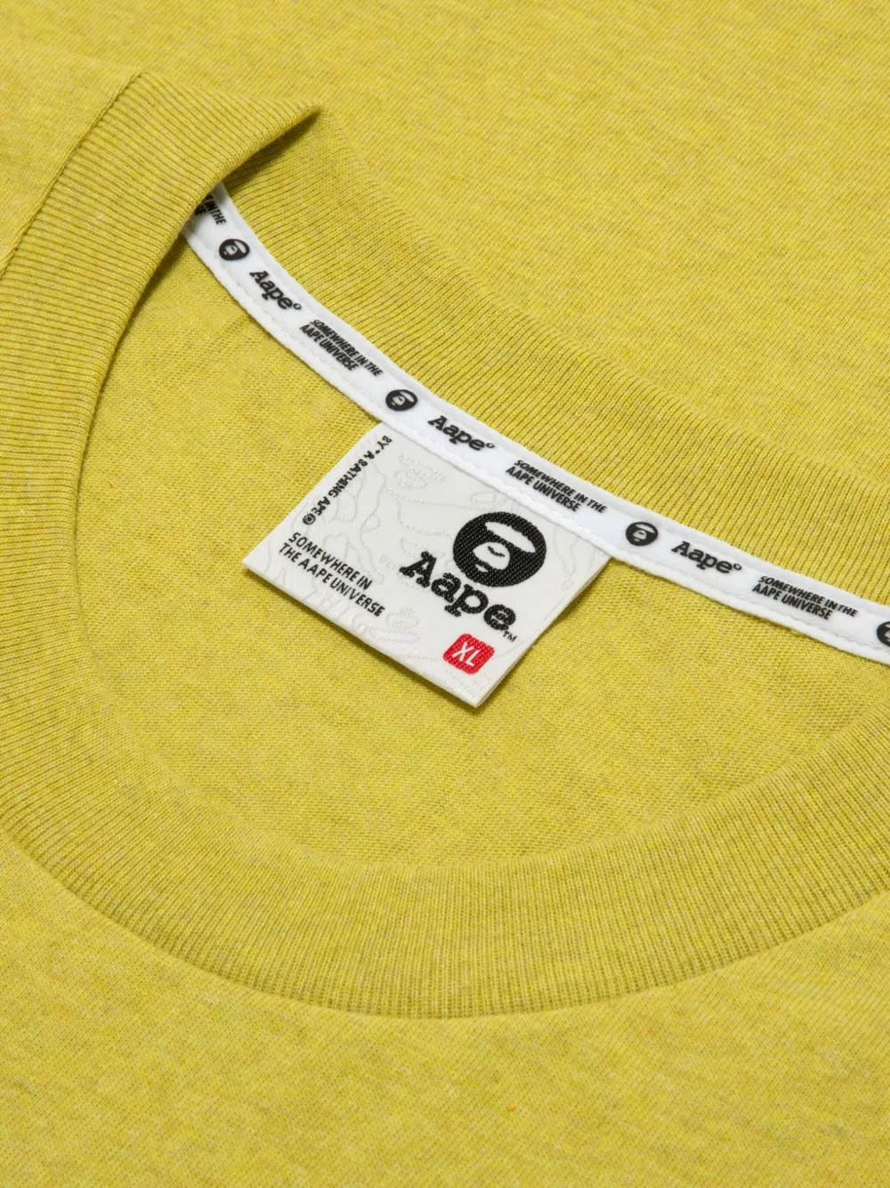 AAPE BY *A BATHING APE T-shirt met camouflageprint Geel