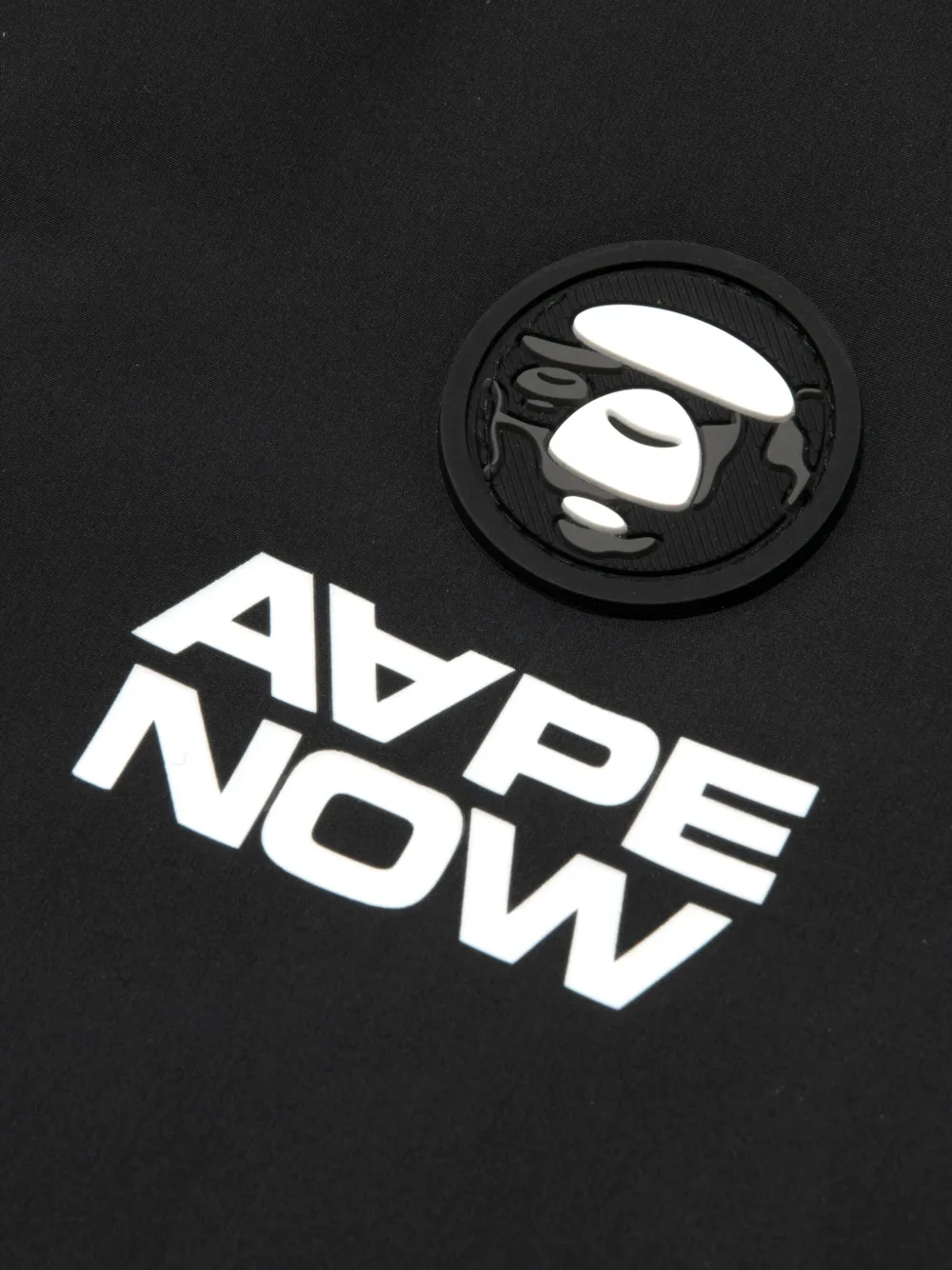 AAPE BY *A BATHING APE Head quilted jacket Zwart