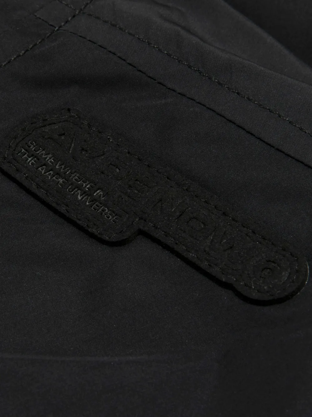AAPE BY *A BATHING APE Head quilted jacket Zwart