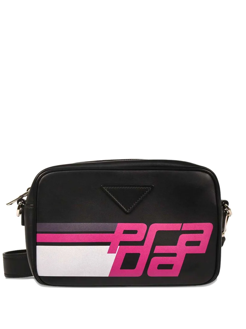 Prada Pre-Owned 2010s Racing Logo camera bag | Black | Image 1