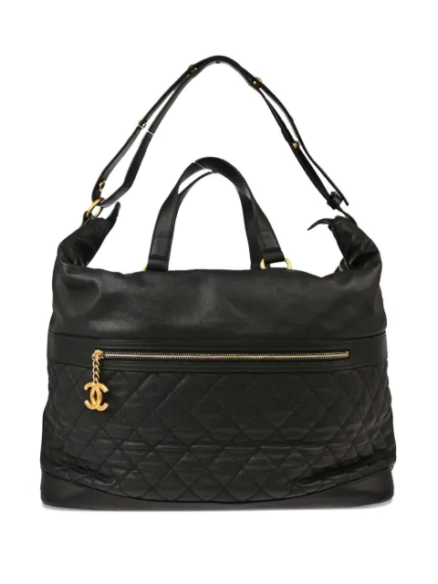 CHANEL Pre-Owned 2018 quilted caviar leather handbag