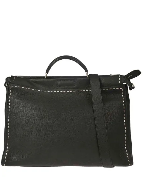 Fendi Pre-Owned 2010s Peekaboo leather stitching handbag