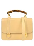 Gucci Pre-Owned 1990-2000s bamboo handle leather handbag - Neutrals