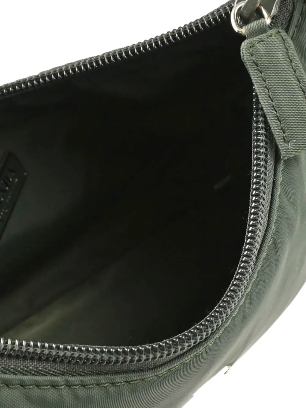 Pre-owned Prada 1990-2000s Triangle-logo Handbag In Green