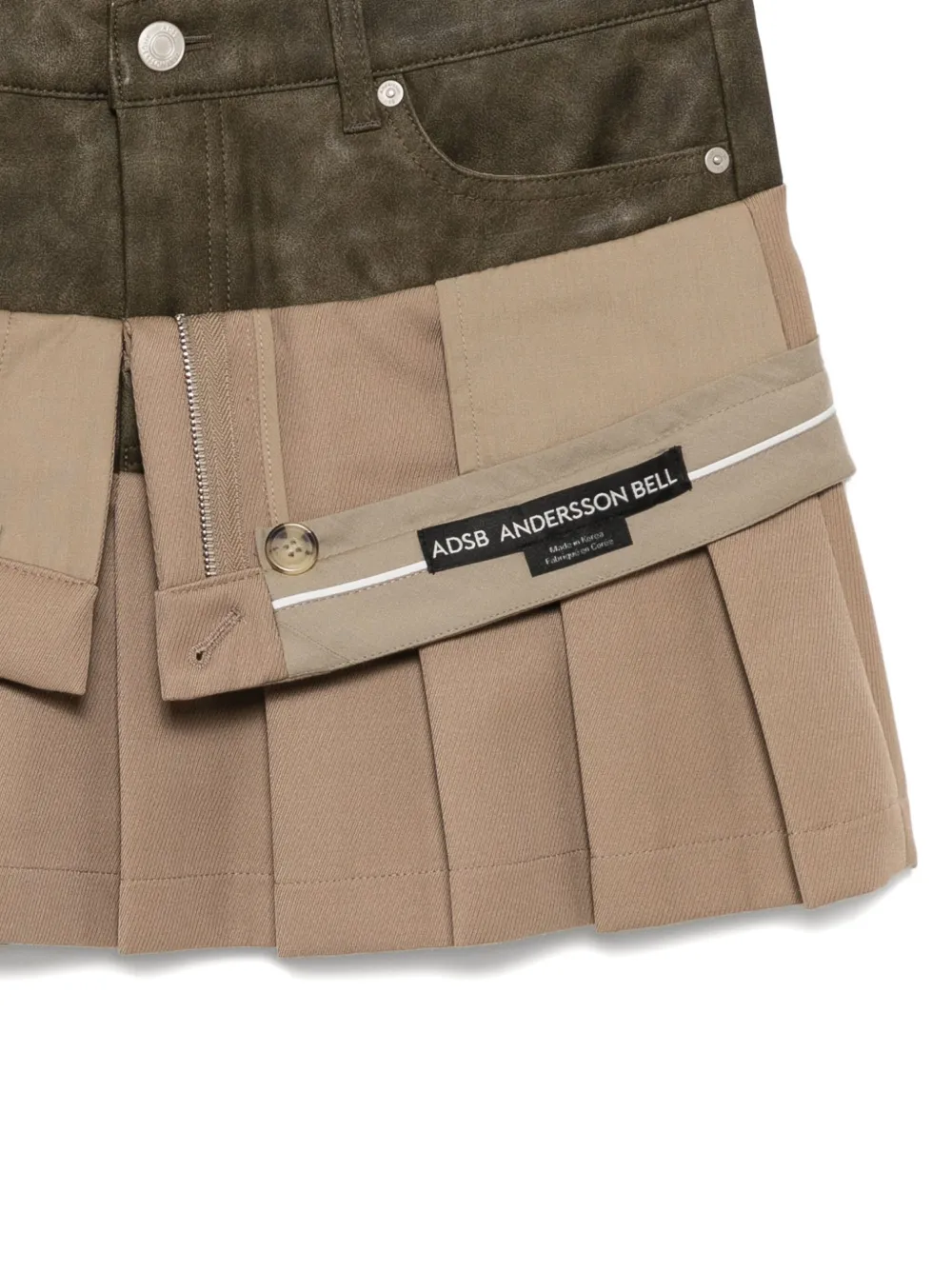 Andersson Bell Rok met patchwork Beige