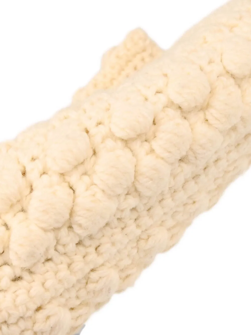 Pre-owned Fendi 1990-2000s Cable-knit Handbag In Neutral