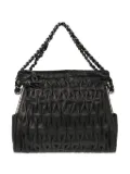 CHANEL Pre-Owned 2008 Perforated lambskin chain-strap handbag - Black