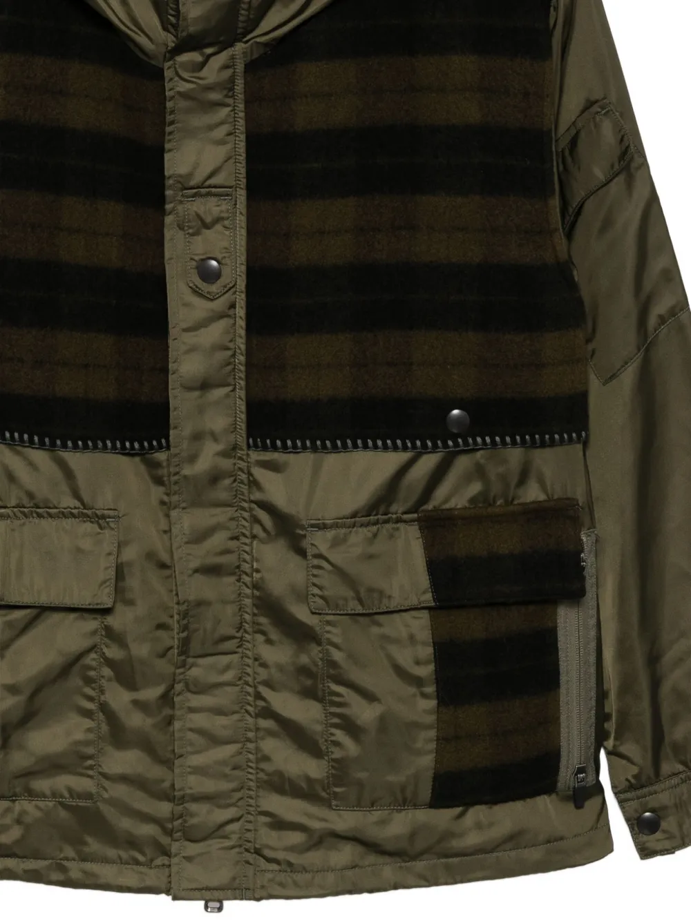 Andersson Bell Patchwork Jacket In Green