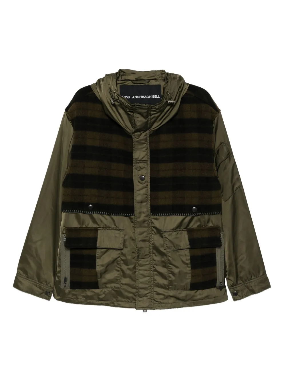Andersson Bell Patchwork Jacket In Green