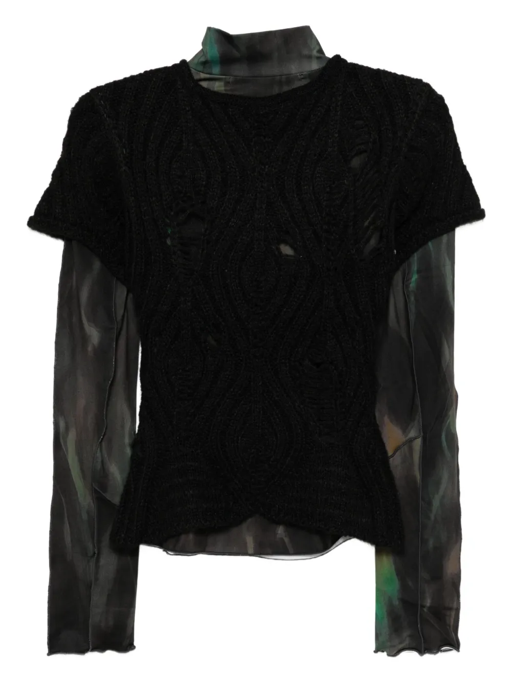 Andersson Bell Layered pattern top set | Knitted Tops | Image 2