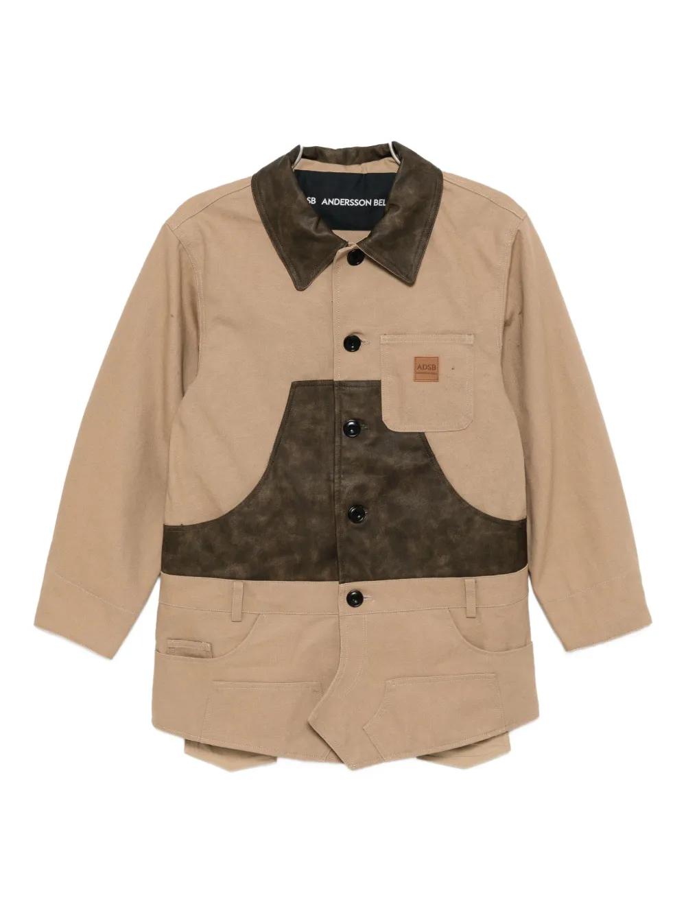 Andersson Bell Patchwork Jacket In Neutral