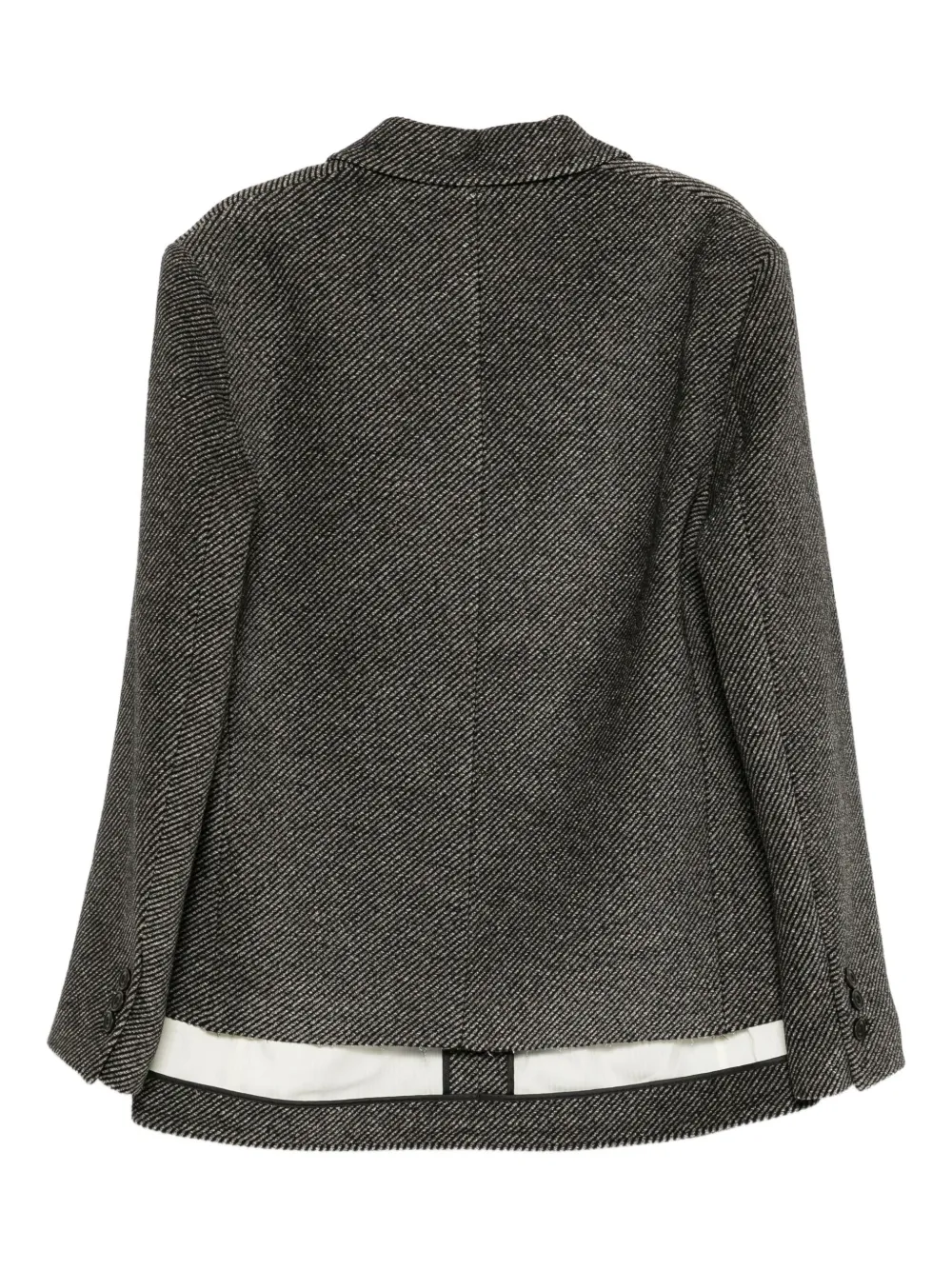 Andersson Bell Layered Details Blazer In Gray