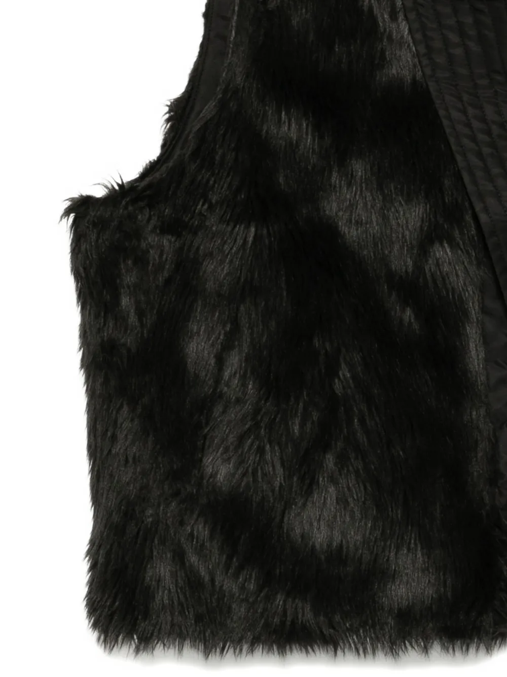 Andersson Bell Zip-up Collarless Vest In Black
