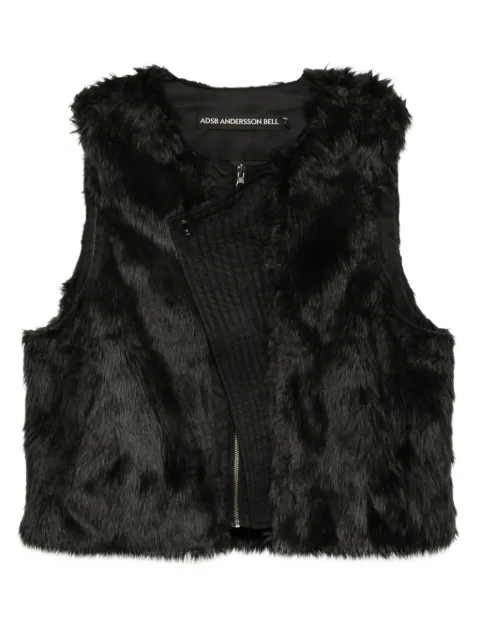 Andersson Bell zip-up collarless vest