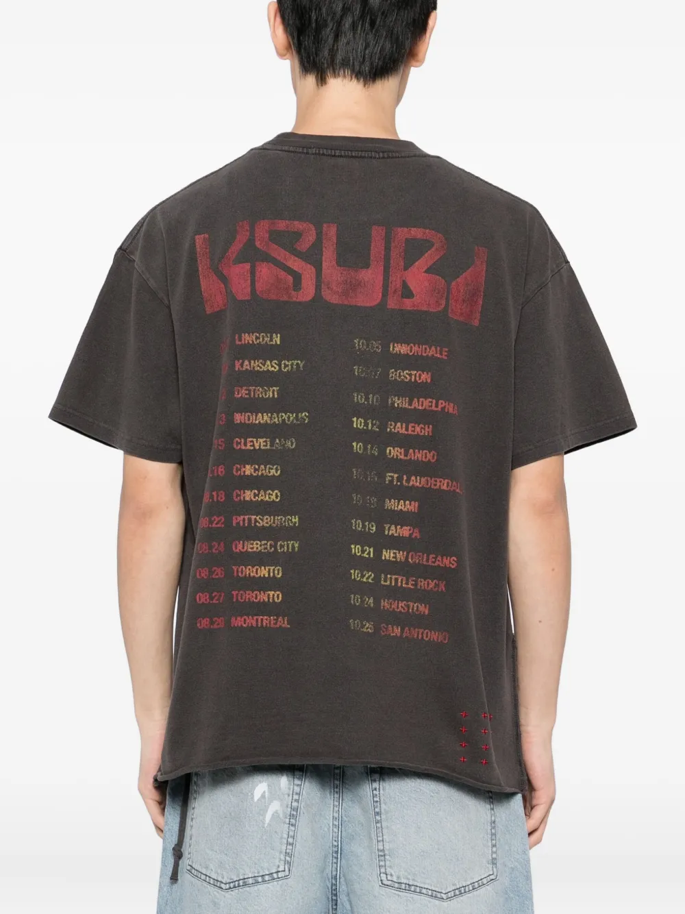 視線を奪う一枚◆Ksubi Venom Ekcess Tee◆背面が冴える Ksubi Venom Ekcess Tシャツ | ブラック | FARFETCH JP