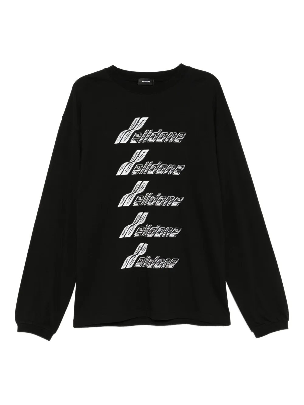We11done logo-print T-shirt | Black | Image 1