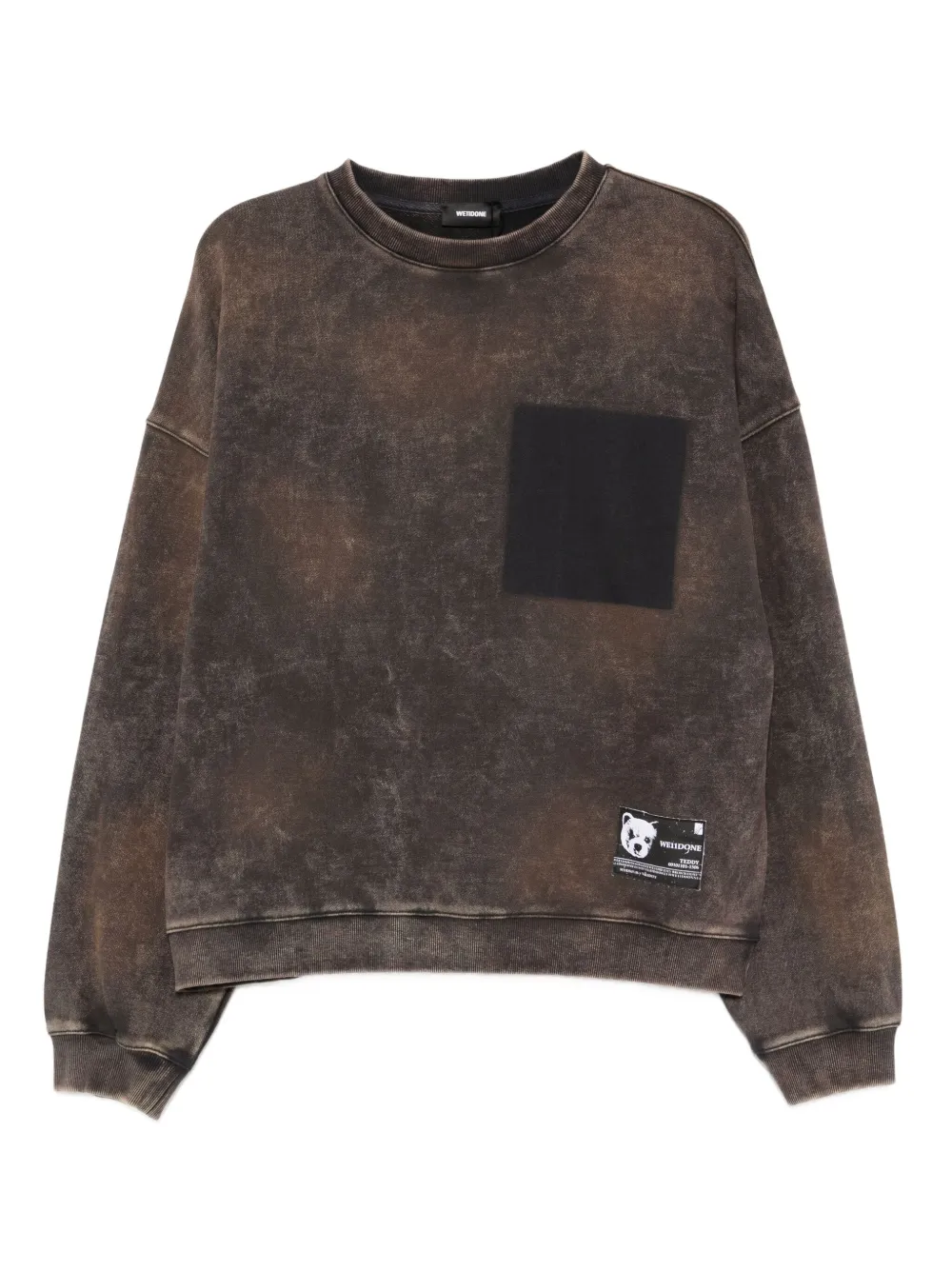 We11done logo-embroidered sweatshirt | Brown | Image 1