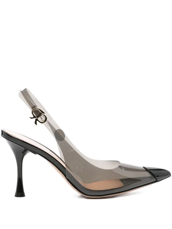Gianvito Rossi スリングバック パンプス 90mm | ブラック | FARFETCH JP