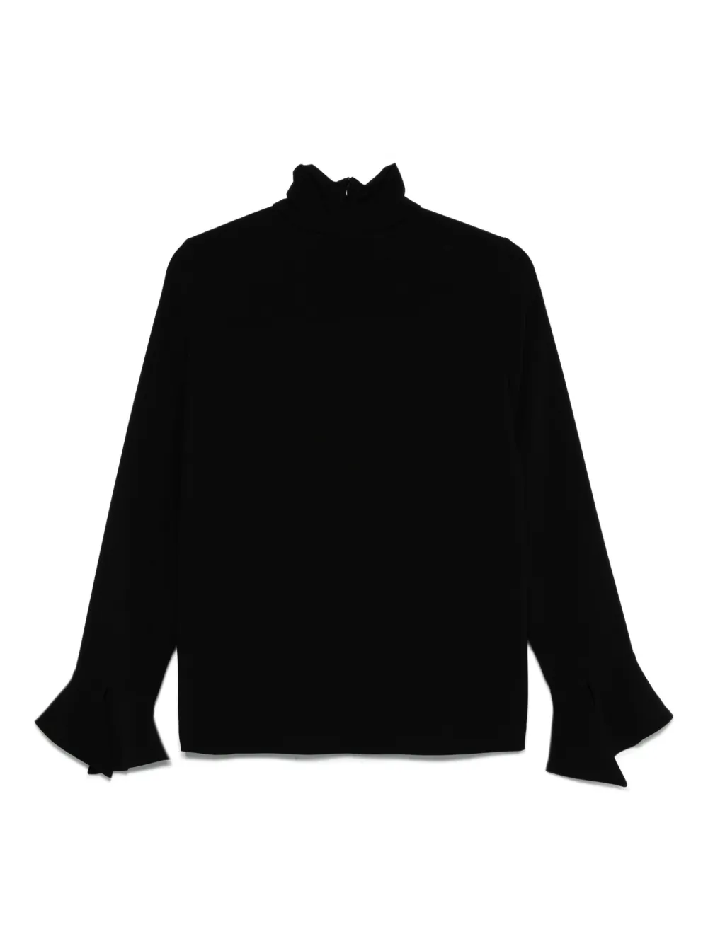 Alberto Biani high-neck blouse - Zwart