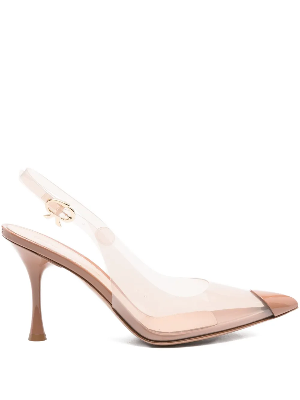 Gianvito Rossi 90mm slingback transparent pumps Neutrals