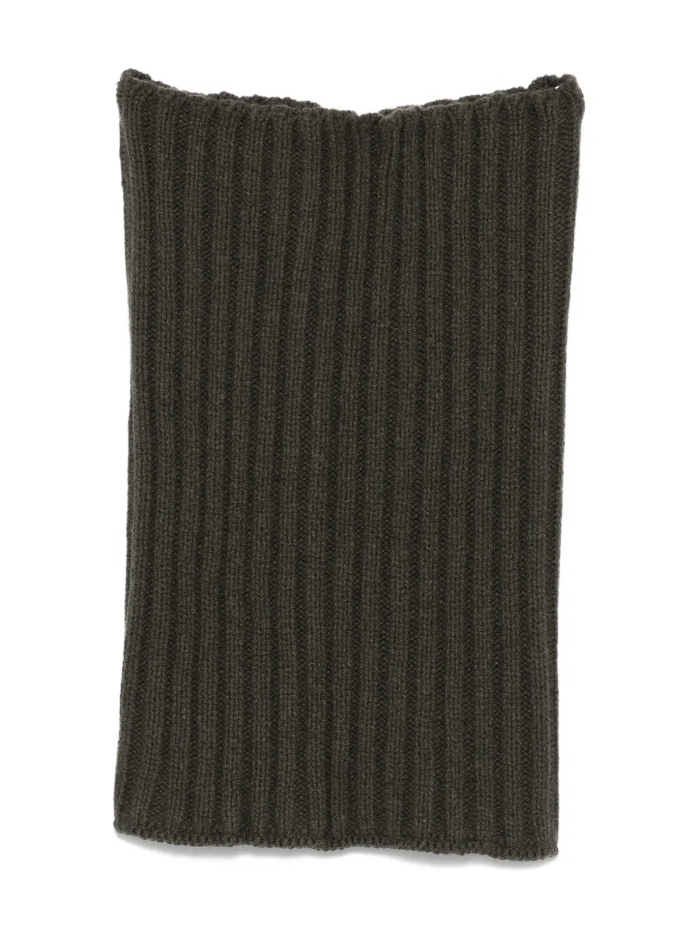 Rick Owens Ribbed-knit Rectangular Scarf In Green