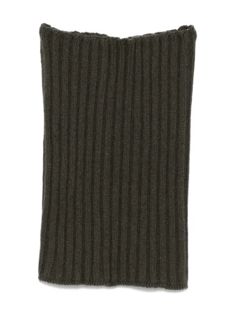 Rick Owens bufanda tejida de canalé rectangular