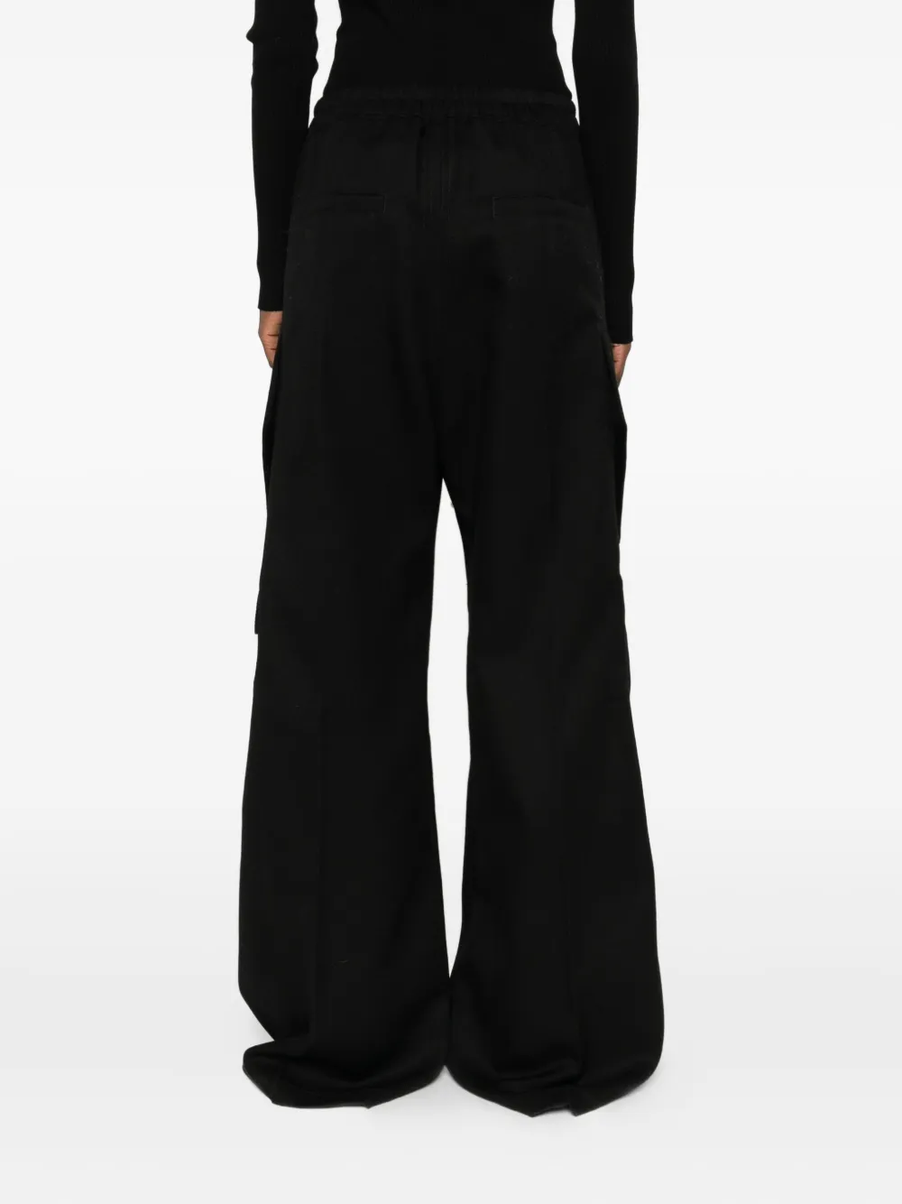 Rick Owens Cargobelas straight-leg trousers Zwart