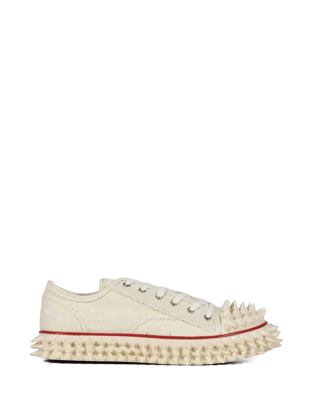 Doublet studded lace-up sneakers White