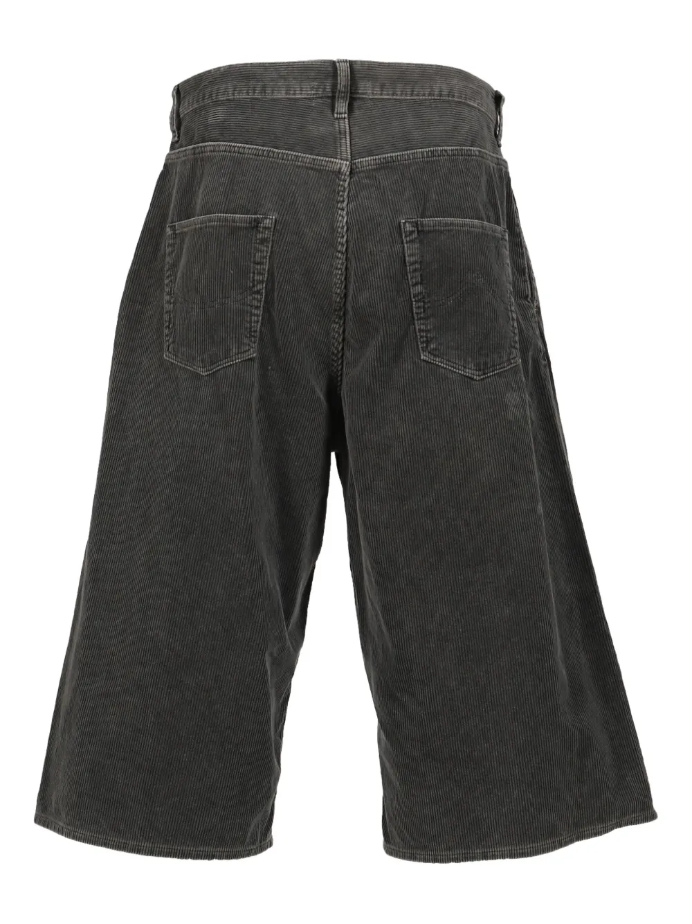 Doublet Ribfluwelen geplooide shorts - Grijs