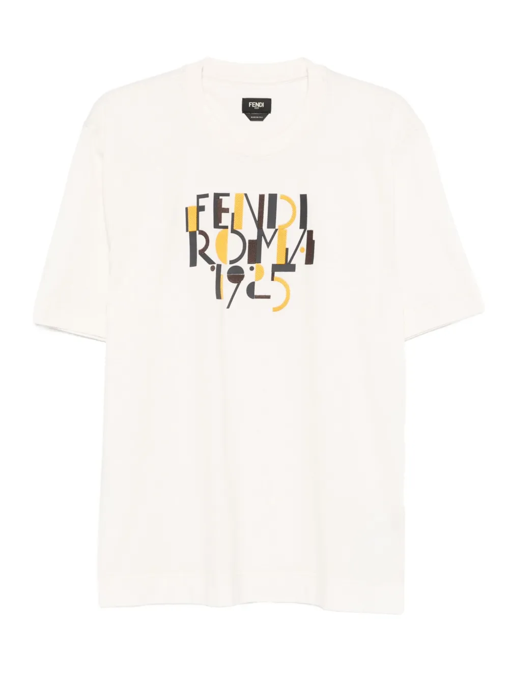 FENDI Roma 1925 graphic T-shirt Beige