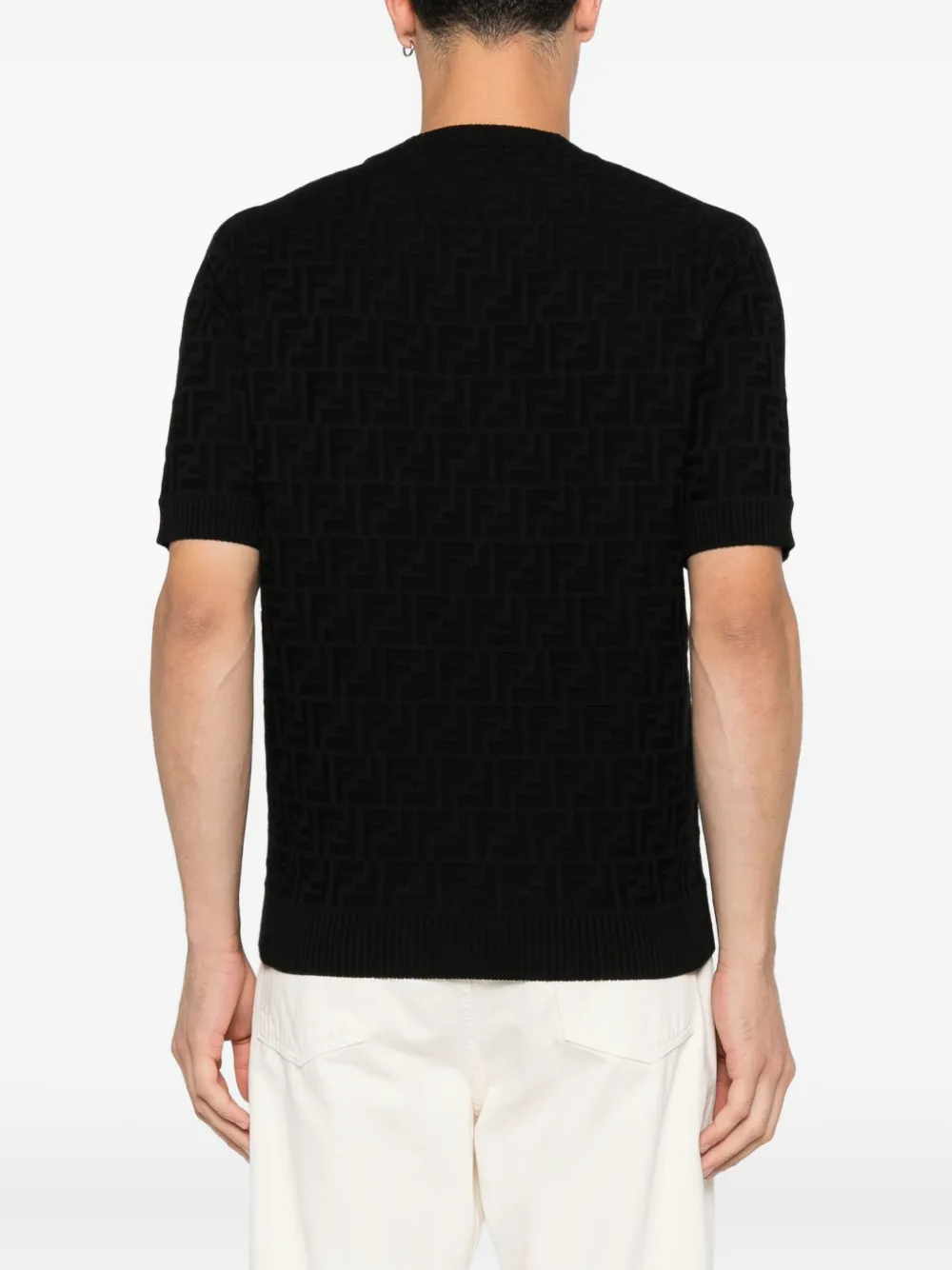 FENDI FF-logo T-shirt Zwart