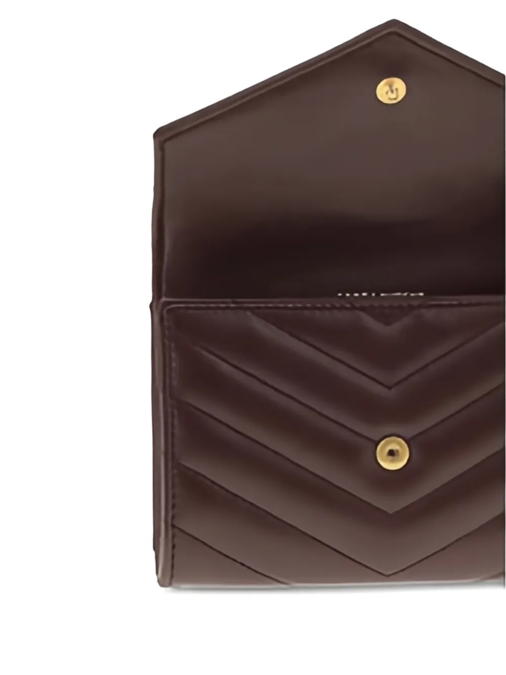 Saint Laurent Cassandre gewatteerde portemonnee met logo Rood