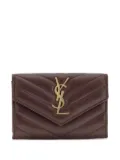 Saint Laurent Cassandre quilted logo wallet - Red