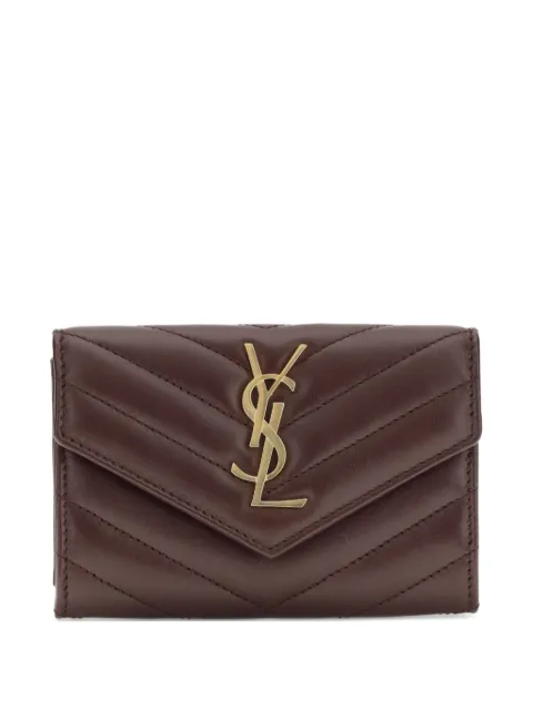Saint Laurent 카상드르 퀼팅 로고 지갑