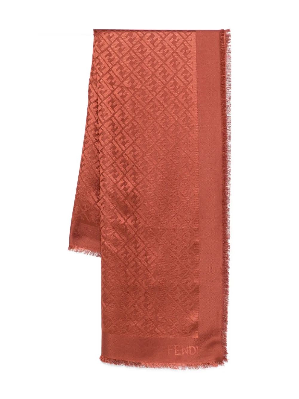 FENDI Sjaal met FF-logopatroon Bruin